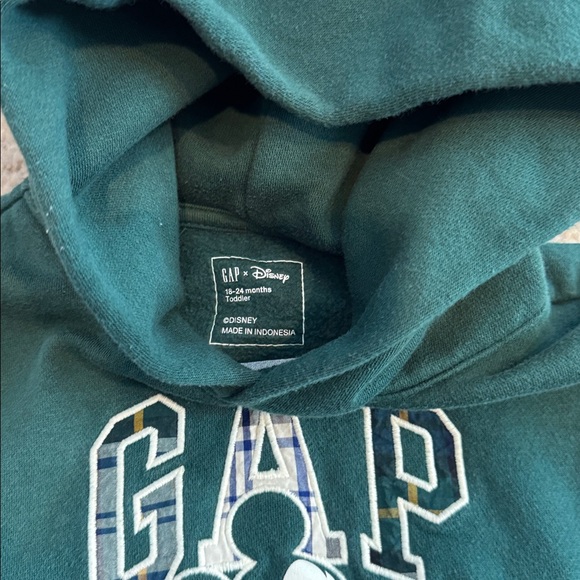 GAP Dark Green Kids Hoodie with Mickey Print - Picture 3 of 5